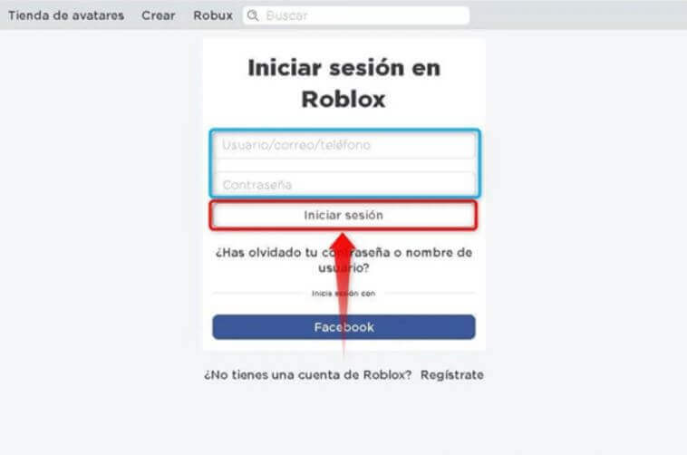 Cómo crear una cuenta en Roblox.