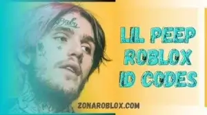 Texto: Lil Peep Roblox ID Codes, sobre imagen del artista.