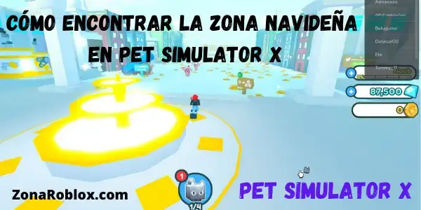 Zona navideña en Pet simulator x.