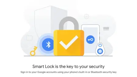 Icono de Google Smart Lock es la clave de tu seguridad.